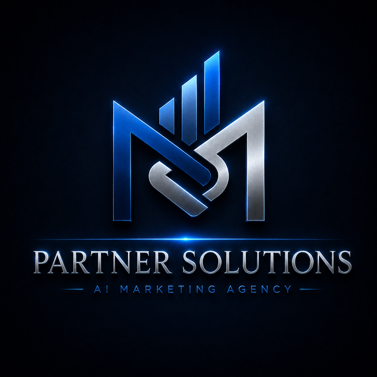 M&M Partner Solutions — AI Marketing Agency Logo